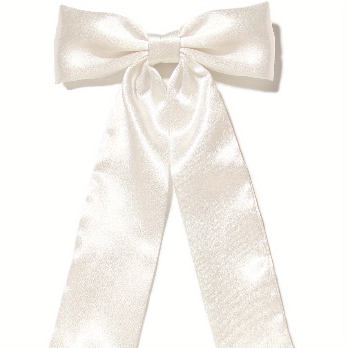 Satin Silky Bow Hair Clip Back Head Clip Hair Accessories for Women