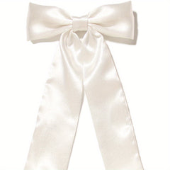Satin Silky Bow Hair Clip Back Head Clip Hair Accessories for Women