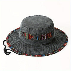 Unisex Denim Basin Hat Outdoor Sun Protection Cowboy Hat