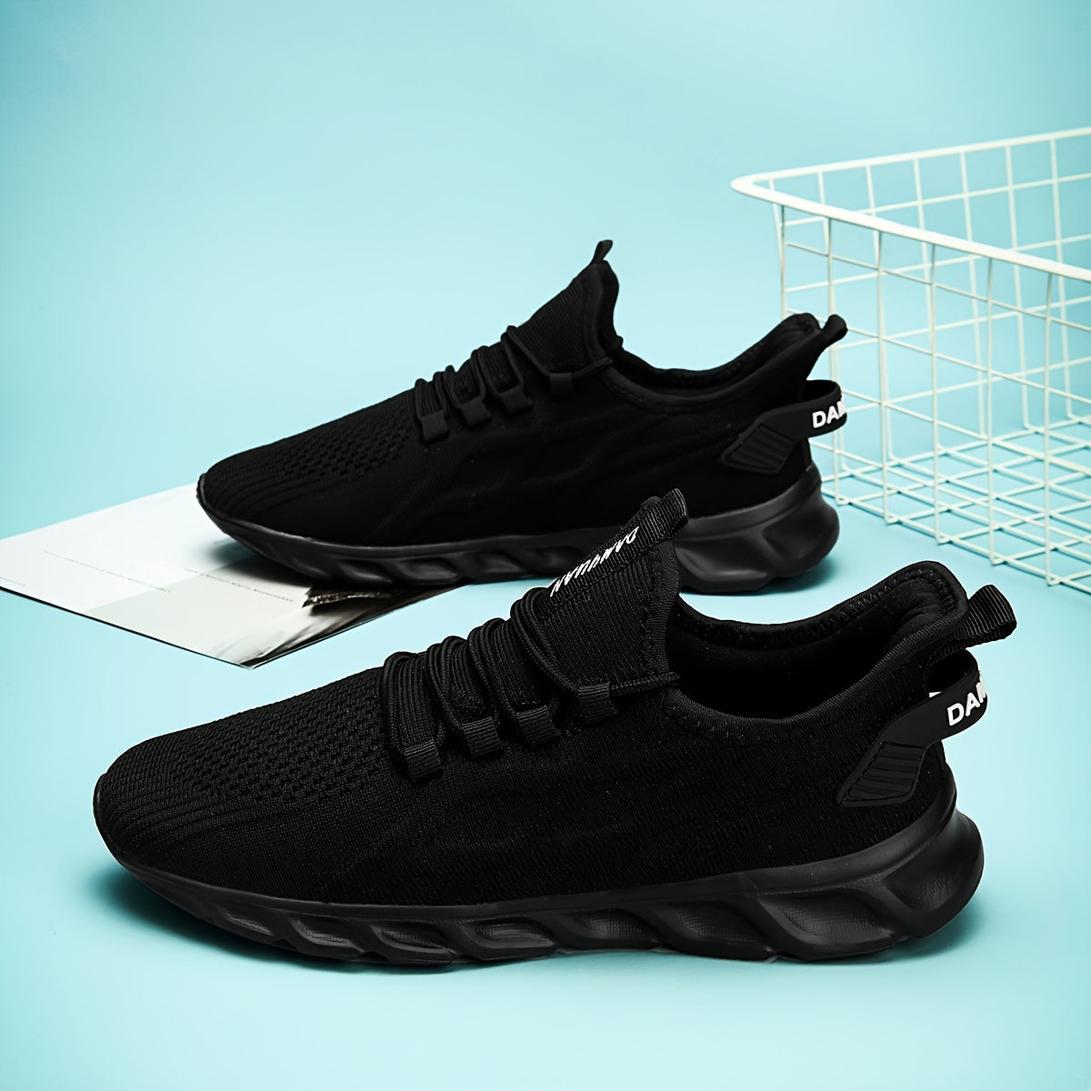 Breathable Lace Up Knitting Running Sports Shoes Casual Footwear