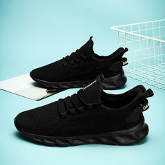 Breathable Lace Up Knitting Running Sports Shoes Casual Footwear