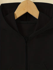 Girls' Basic Hoodie Tops Long Sleeve Zipper Sweatshirt With Pockets