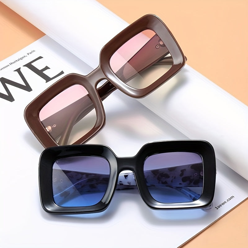 Vintage Tortoiseshell Square Sunglasses UV400