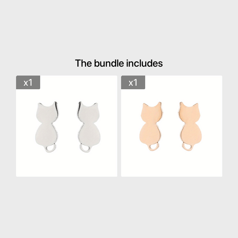 Stainless Steel Animal Stud Trinkets Earrings
