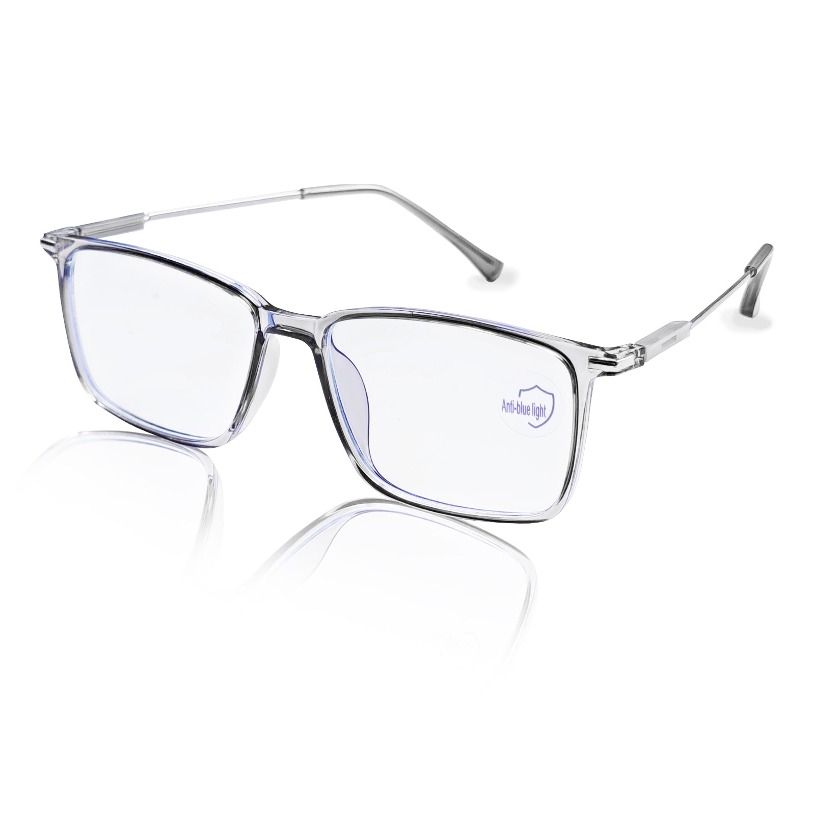 Square Anti Light Glasses Metal Frame