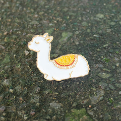Cute Alpaca Animal Brooch Pin