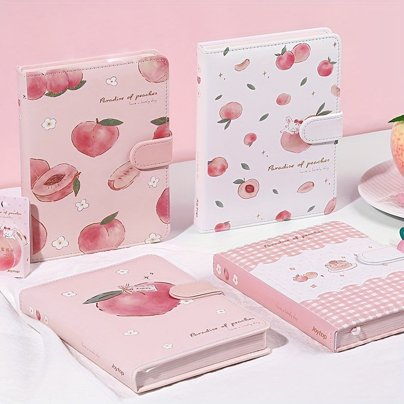 Peach A5 Notebook with Magnetic Buckle