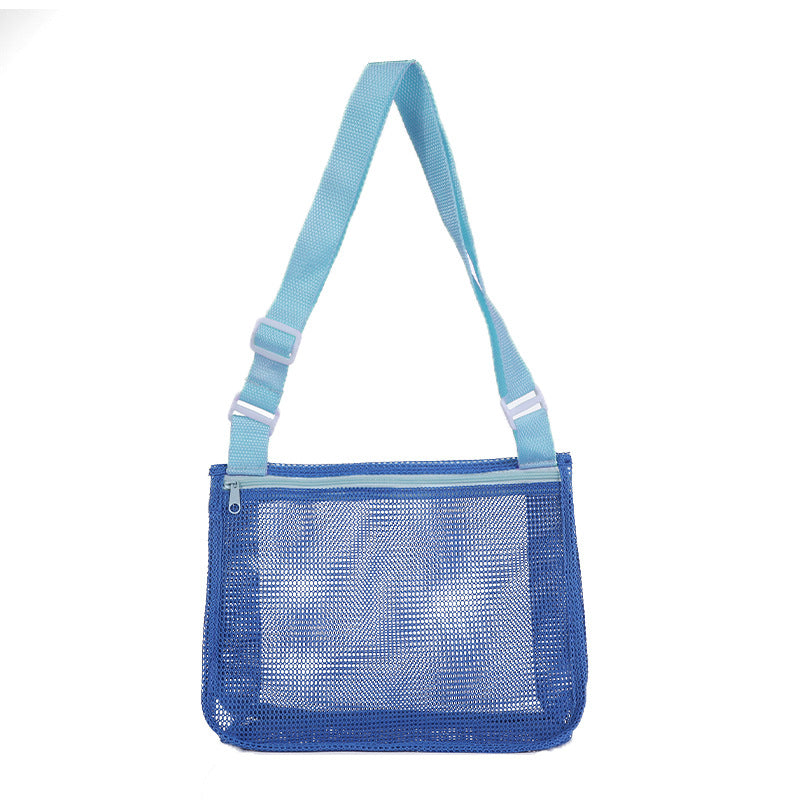 Children's Toy Storage Bag Hollow Seeable Beach Shoulder Bag