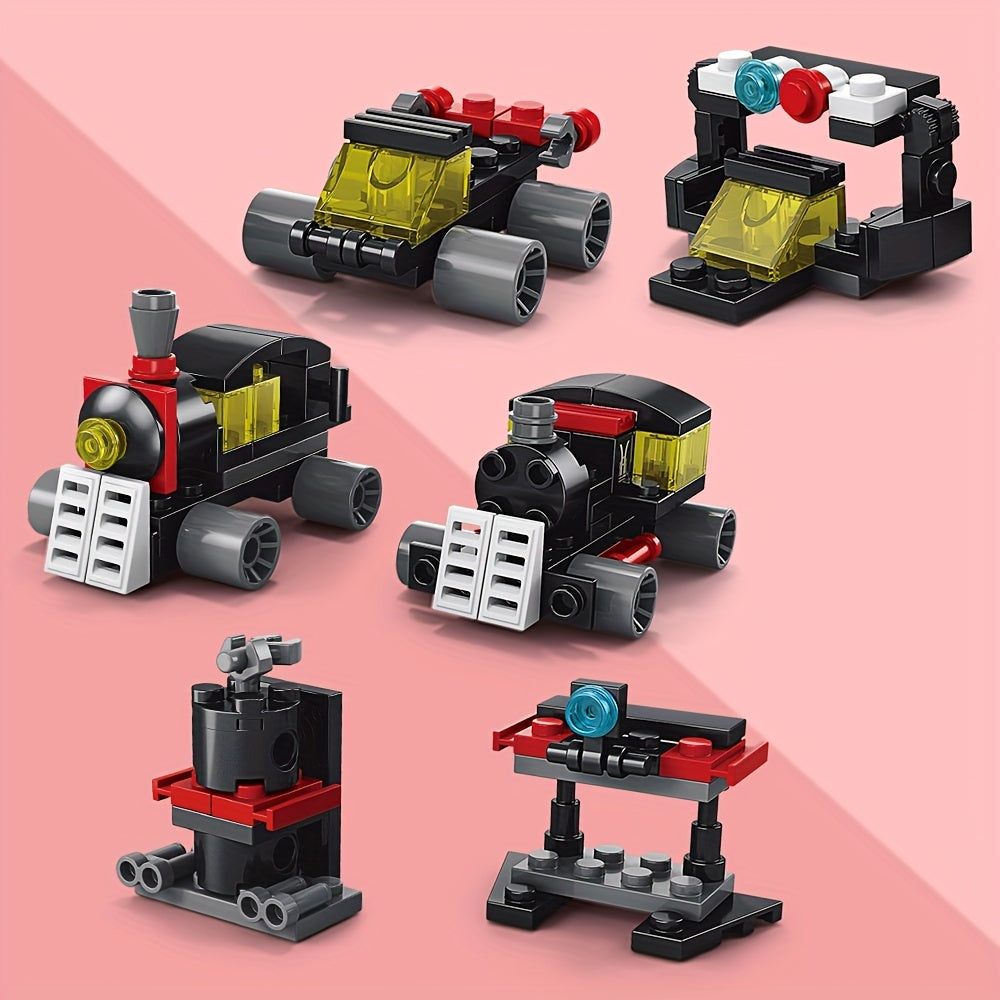 6-in-1 Train Model Building Blocks Toy Set