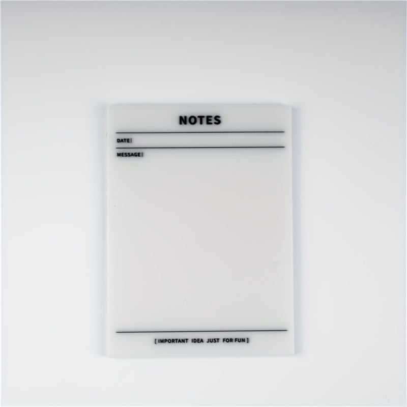 1pc 9.65x7 Transparent Sticky Notes Waterproof Sticky Notes Pad