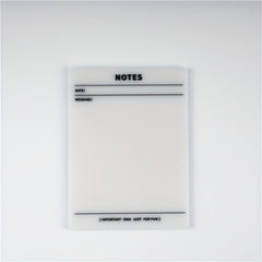1pc 9.65x7 Transparent Sticky Notes Waterproof Sticky Notes Pad