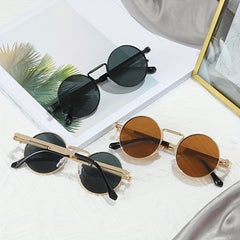 Steampunk Round Sunglasses UV400 Sun Shades