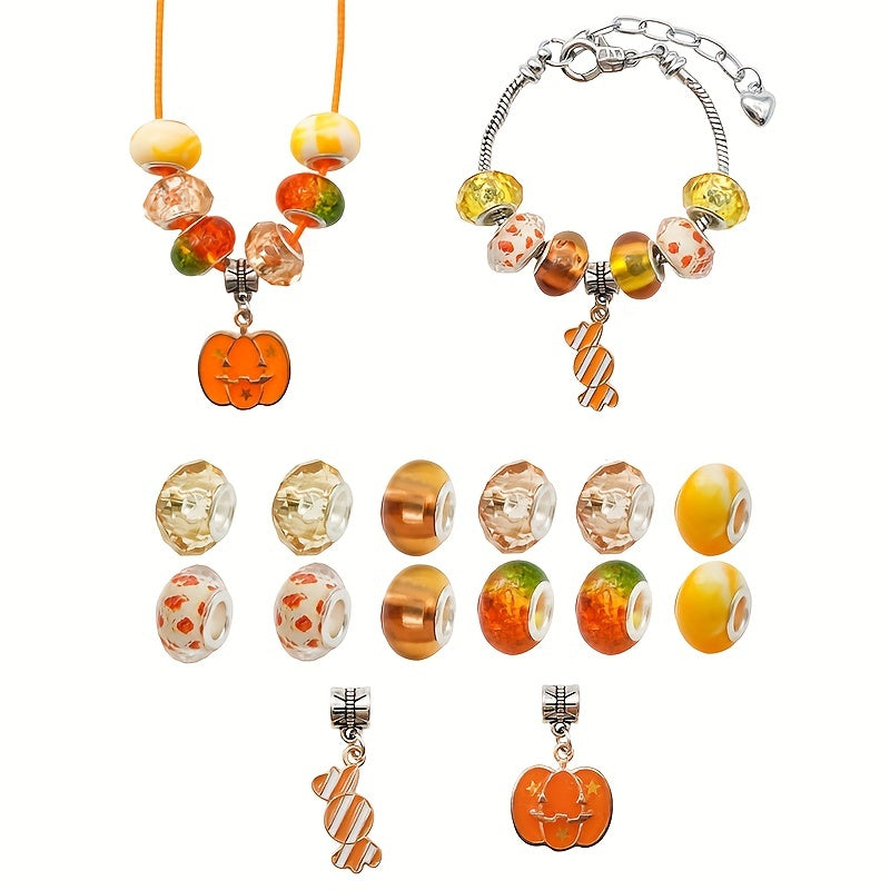 Women's DIY Bracelet & Necklace Kit with Beads & Charms