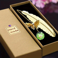 Metal Butterfly Feather Bookmark - Perfect Gift for Women & Girls