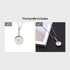 Vintage Silver Alloy Pan Necklace Pendant Kitschy Fun Saucepan Collarbone Chain