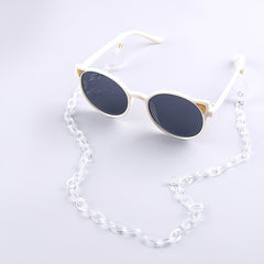Kids Round Sunglasses with Chain & Case