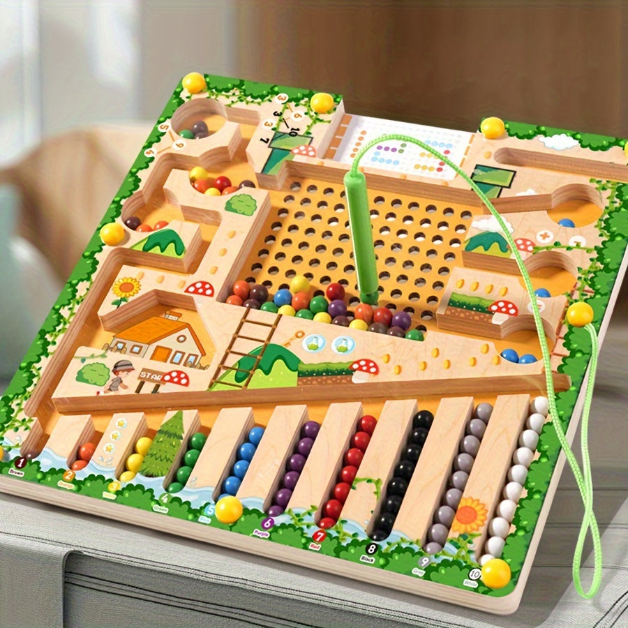 Wooden Maze Game Educational Toy for Kids