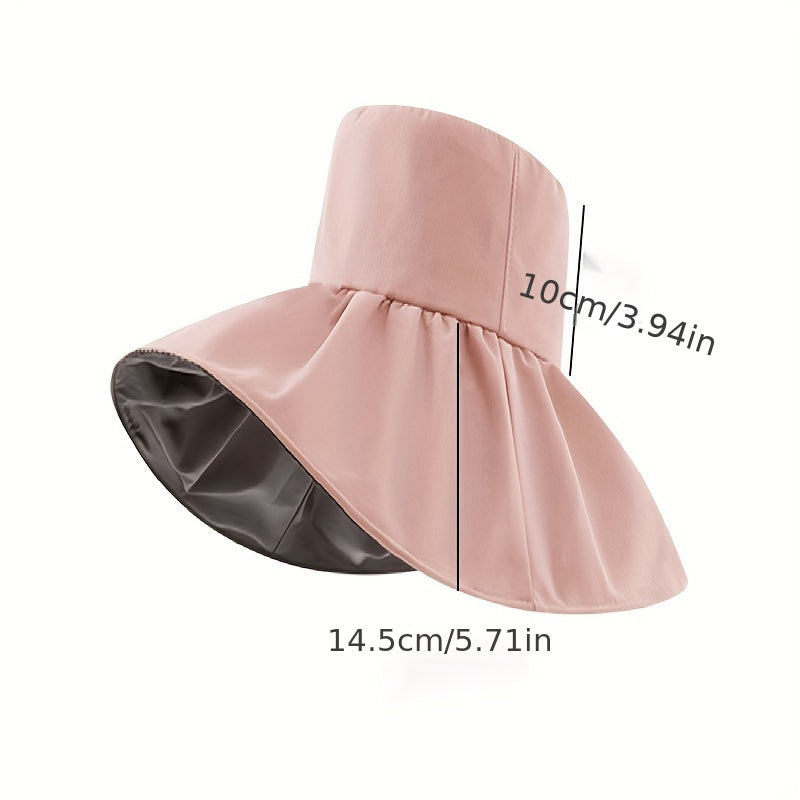 Unisex Sunshade Bucket Hat Double-sided Sun Hat