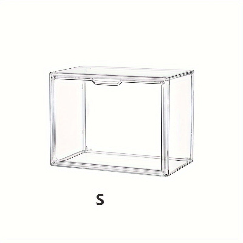 Transparent Books Storage Box Large Desk Organizer Cube Box Office Decor