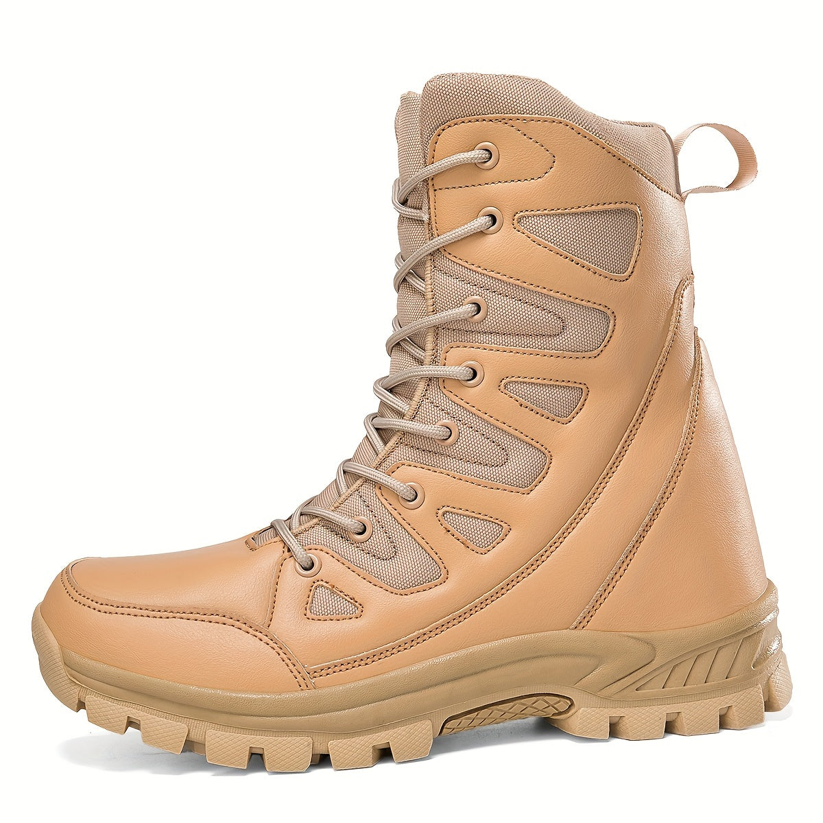 Boy's Waterproof High Top Tactical Work Boots for Hiking