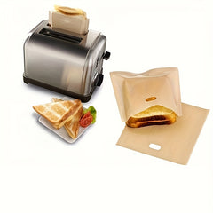 8pc Non Stick Toaster Bags Reusable Heat Resistant Easy Clean