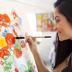 32pcs Nylon Brush Set for Acrylic & Watercolor Painting with Handles and Numbers