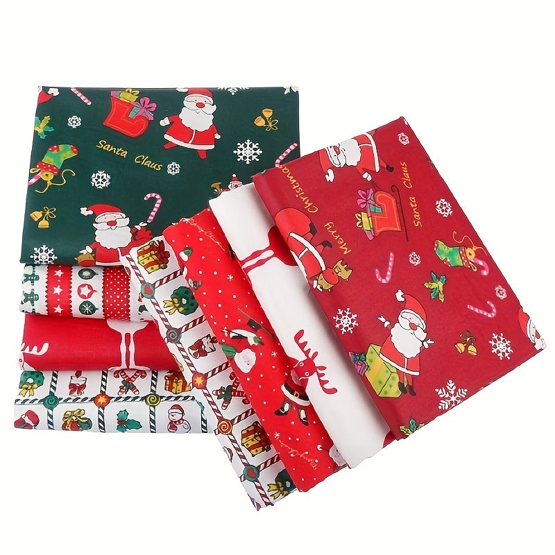 Christmas Style Patchwork Cloth Head Cloth Set 25 9 8 9 8in Cotton Printed Cloth