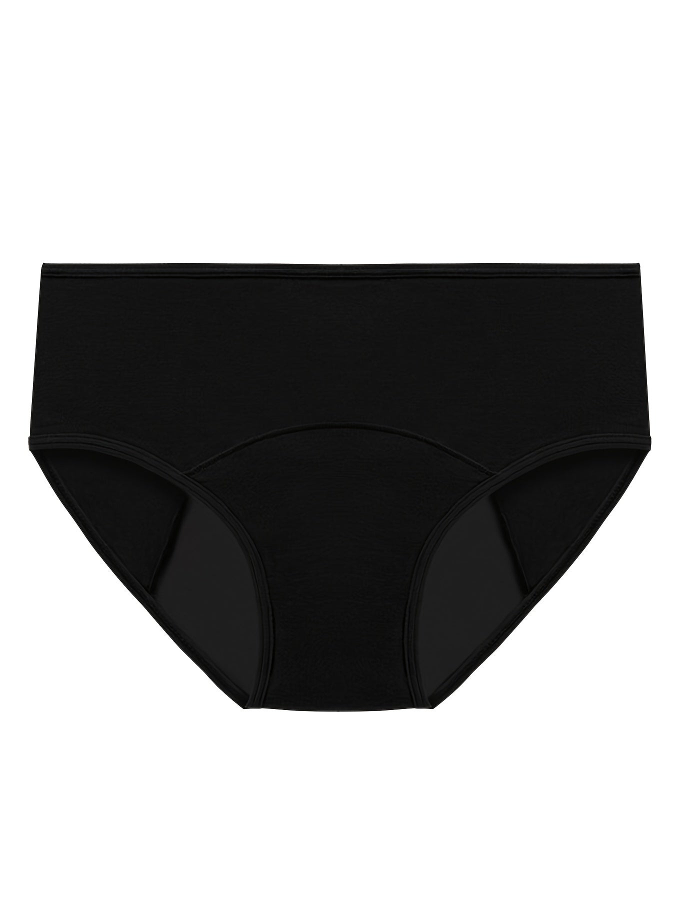 4pcs Solid Period Panties & Comfy Leak proof Stretchy Intimates Panties