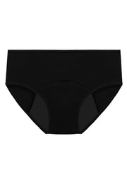 4pcs Solid Period Panties & Comfy Leak proof Stretchy Intimates Panties