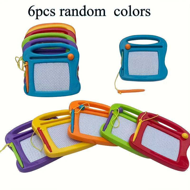 6pcs Magnetic Drawing Boards for Kids - Erasable Doodle Sketch Pads