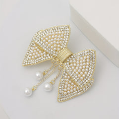 Bowknot Hair Clip with Pendant Head Jewelry for Women