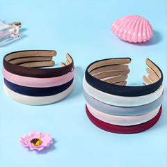 9pcs Fabric Headband Solid Hair Band Style Headdress For Girls Women