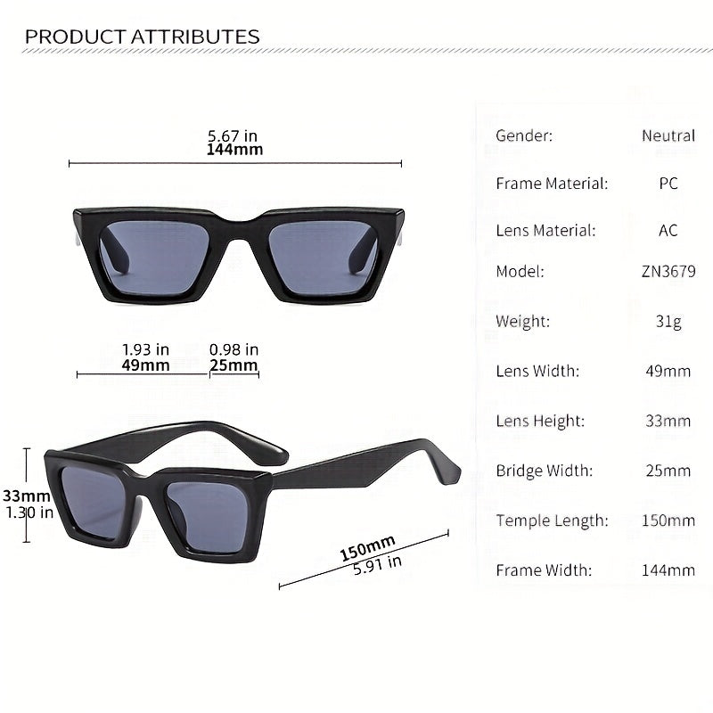 Y2K Cat Eye Sunglasses for Women Men Jelly UV400 Sun Shades