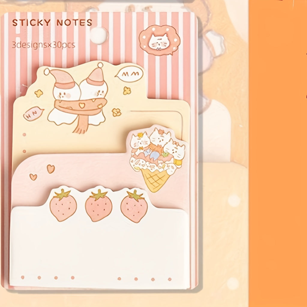 Cartoon Manga Stickers 90 Sheets in 3 Sizes - Office, Learning, Students, Prizes