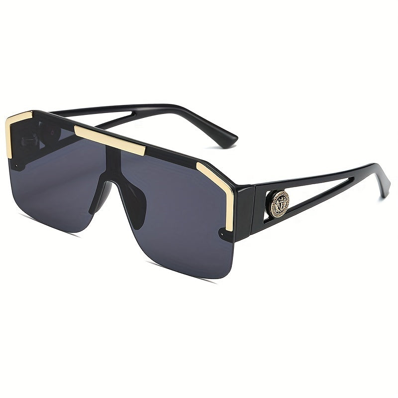 Large Square UV Protection Sunglasses for Men and Women