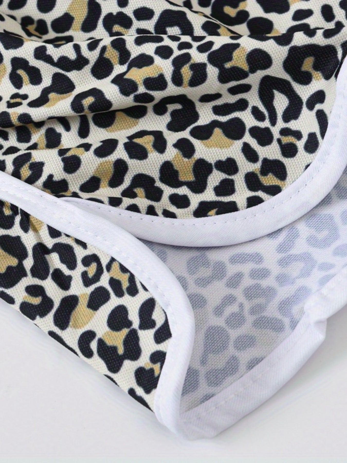 Leopard Print Drawstring Pants for Girls