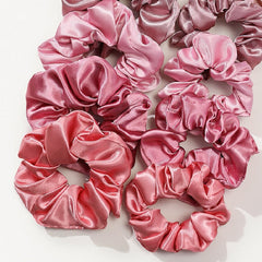 12pcs Large Colorful Silk Scrunchies for Women Y2K Hair Accessories