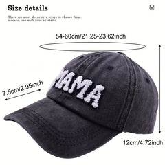 MAMA Patch Baseball Cap Sun Hat for Women