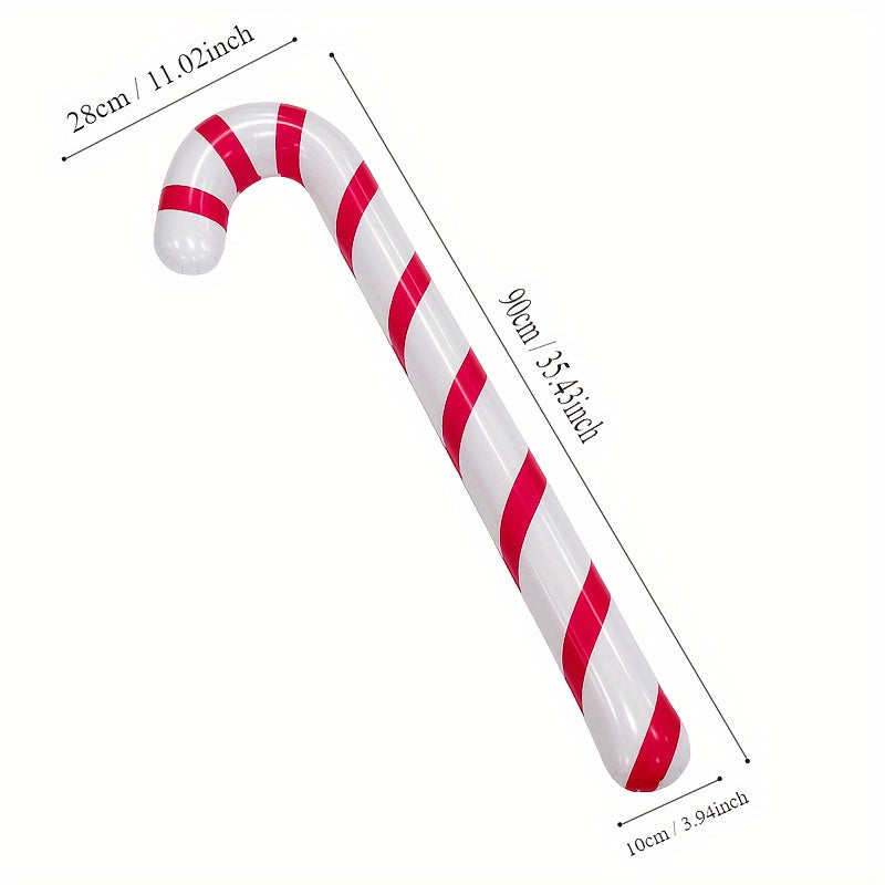4pcs Inflatable Christmas Crutches Blow up Crutches Party Inflatable Toys