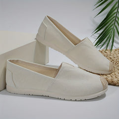 Ethnic Lightweight Slip On Canvas Sneakers