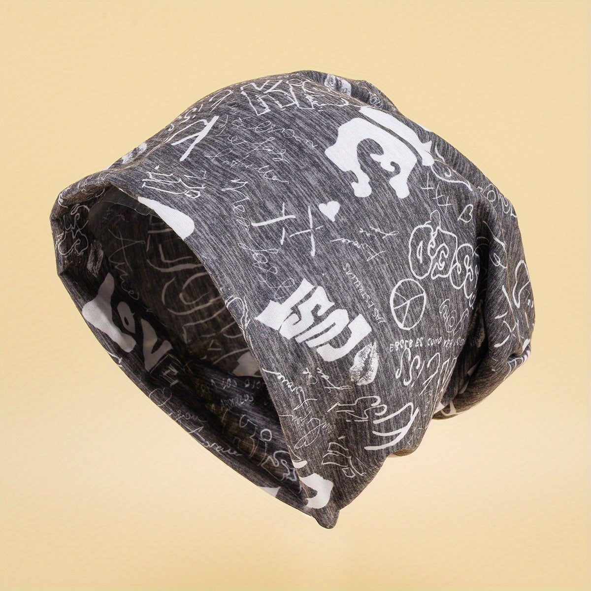 Hip Hop Unisex Beanie Letter Graffiti Elastic Skull Hat