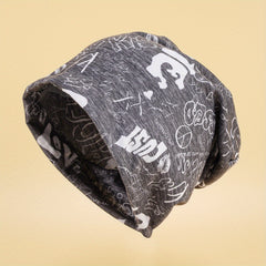 Hip Hop Unisex Beanie Letter Graffiti Elastic Skull Hat