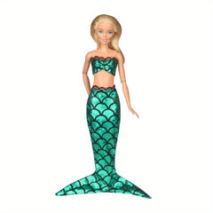 Mermaid Swimsuits Bathing Suits for Dolls - Summer Bikini Swimwear