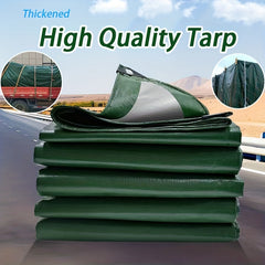 Green Silvery Tarp Heavy Duty Cover Grommets Dust Moisture proof Tarpaulin