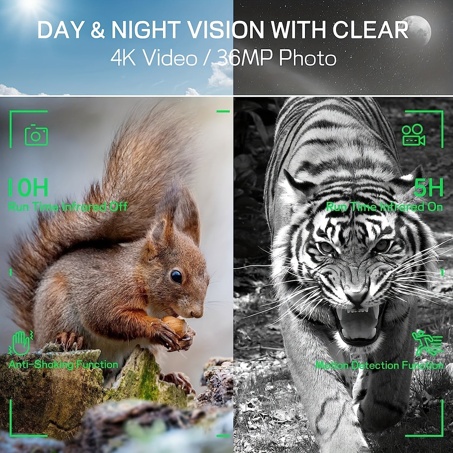 Night Vision Goggles Military Binoculars Rechargeable Lithium 32G Memory Card