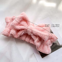 Coral Fleece Headband for Spa Facial