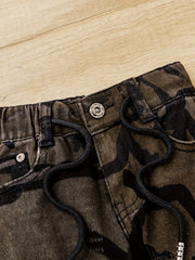 Baby Boy Camo Denim Pants with Pockets