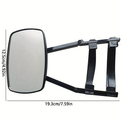 RV Truck Car Trailer Extension Rearview Mirror Extended Strap Flat Mirror
