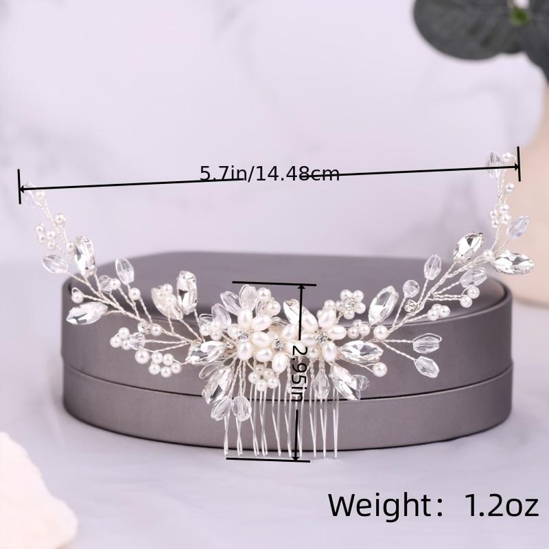 Bridal Hairbrush Pearl Crystal Wedding Hair Accessories