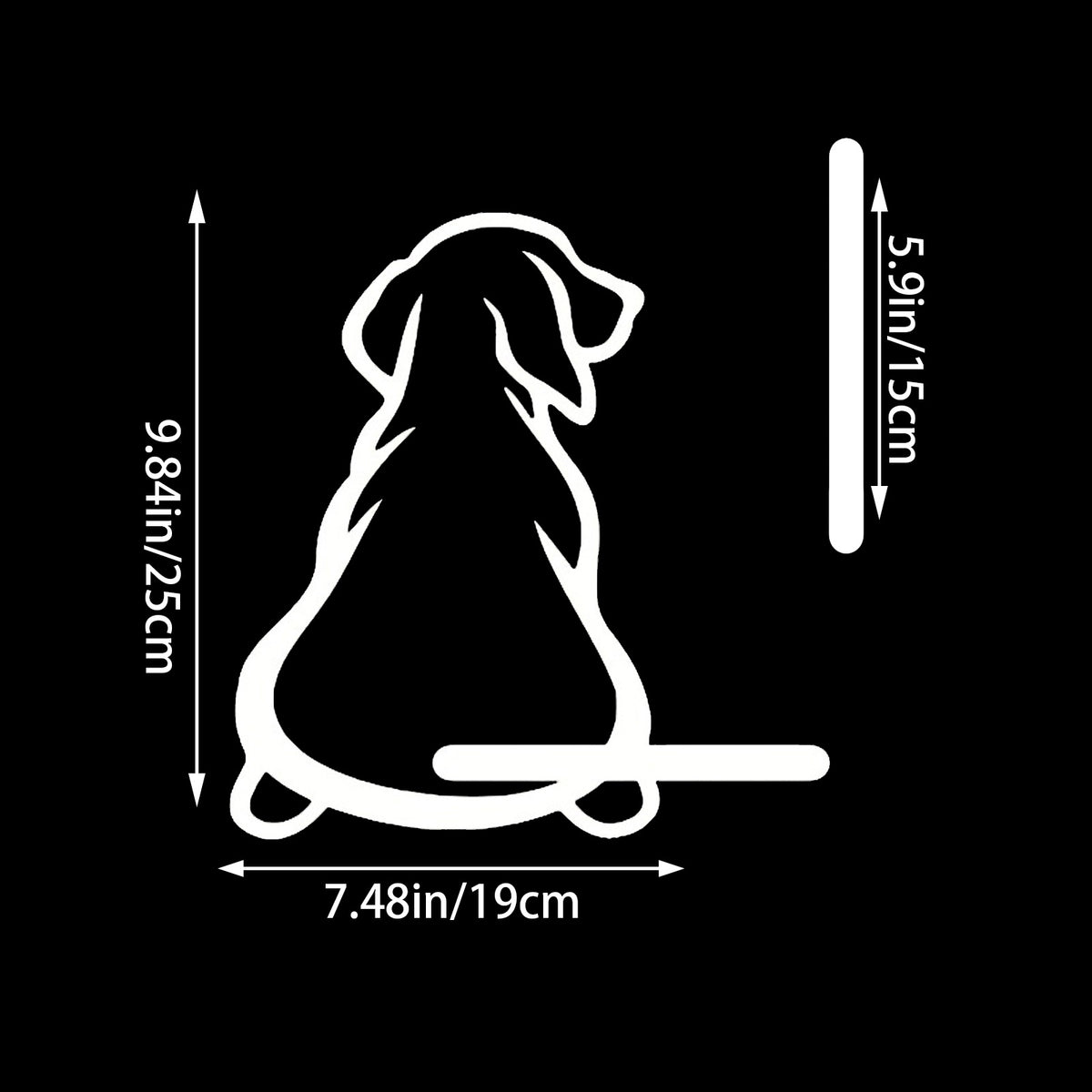 Dog Wagging Tail Rear Wiper Car Sticker